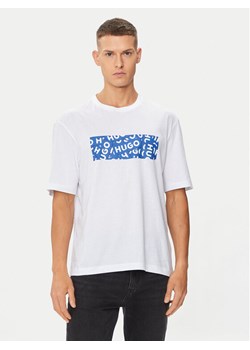 Hugo T-Shirt Nalayo 50515203 Biały Regular Fit ze sklepu MODIVO w kategorii T-shirty męskie - zdjęcie 182727986