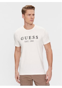 Guess T-Shirt U4RI22 K6YW0 Biały Regular Fit ze sklepu MODIVO w kategorii T-shirty męskie - zdjęcie 182728089