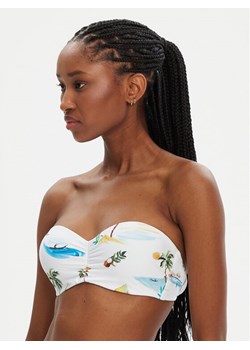 Seafolly Góra od bikini Isla Palm 30574-216 Biały ze sklepu MODIVO w kategorii Stroje kąpielowe - zdjęcie 182728205