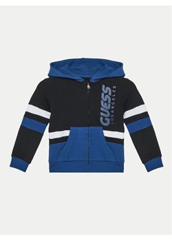 Guess Bluza N5RQ02 KA6R4 Granatowy Regular Fit ze sklepu MODIVO w kategorii Bluzy chłopięce - zdjęcie 182728308