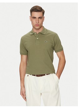 Lacoste Polo L1212 Khaki Regular Fit ze sklepu MODIVO w kategorii T-shirty męskie - zdjęcie 182728346