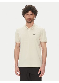 BOSS Polo Philix Pima 50538177 Beżowy Regular Fit ze sklepu MODIVO w kategorii T-shirty męskie - zdjęcie 182728456