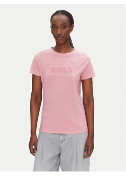 BOSS T-Shirt C_Elogo_5 50501139 Fioletowy Regular Fit ze sklepu MODIVO w kategorii Bluzki damskie - zdjęcie 182728505