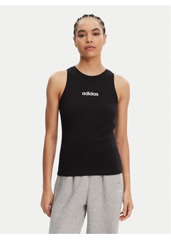 adidas Top Essentials Linear JC5798 Czarny Slim Fit ze sklepu MODIVO w kategorii Bluzki damskie - zdjęcie 182728527