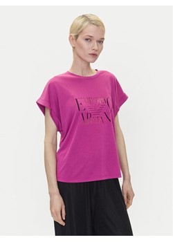 Emporio Armani T-Shirt EW000616 AF12187 UA227 Różowy Loose Fit ze sklepu MODIVO w kategorii Bluzki damskie - zdjęcie 182728567