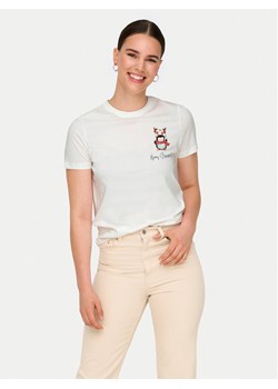 ONLY T-Shirt Kita 15331069 Biały Regular Fit ze sklepu MODIVO w kategorii Bluzki damskie - zdjęcie 182728626