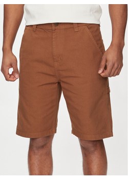 Lee Szorty materiałowe Carpenter 112349191 Brązowy Relaxed Fit ze sklepu MODIVO w kategorii Spodenki męskie - zdjęcie 182728645
