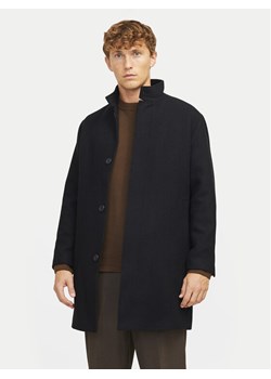 Jack&Jones Płaszcz wełniany Wilson 12259449 Czarny Regular Fit ze sklepu MODIVO w kategorii Płaszcze męskie - zdjęcie 182728727