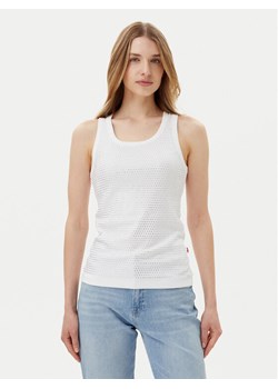 JOOP! Jeans Top Tunka 30046107 Biały Slim Fit ze sklepu MODIVO w kategorii Bluzki damskie - zdjęcie 182728745