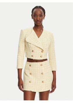 Elisabetta Franchi Marynarka GI-160-52E2-V600 Żółty Regular Fit ze sklepu MODIVO w kategorii Marynarki damskie - zdjęcie 182728746