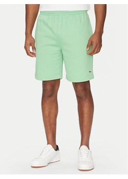 Lacoste Szorty sportowe GH9627 Zielony Regular Fit ze sklepu MODIVO w kategorii Spodenki męskie - zdjęcie 182728756