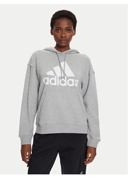 adidas Bluza Essentials Big Logo IC9865 Szary Loose Fit ze sklepu MODIVO w kategorii Bluzy damskie - zdjęcie 182728758