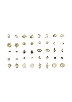 Pieces Zestaw 20 par kolczyków Pclona Mega Pack Earrings D2d 17153167 Złoty ze sklepu MODIVO w kategorii Kolczyki - zdjęcie 182728886