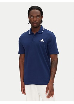 adidas Polo Essentials Small Logo JE9021 Granatowy Regular Fit - id: 0000304728761 - marki adidas - 182728909 adidas Polo Essentials Small Logo JE9021 Granatowy Regular Fit ze sklepu MODIVO w kategorii T-shirty męskie - zdjęcie 182728909