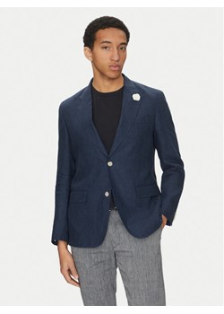 BOSS Marynarka C-Huge-Peak-252 50540516 Granatowy Slim Fit ze sklepu MODIVO w kategorii Marynarki męskie - zdjęcie 182728939
