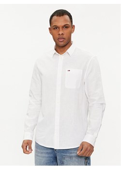 Tommy Jeans Koszula DM0DM18962 Biały Regular Fit ze sklepu MODIVO w kategorii Koszule męskie - zdjęcie 182728986