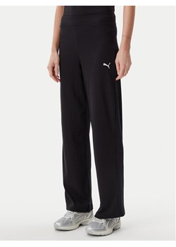 Puma Spodnie dresowe Ess Elevated 685025 Czarny Straight Fit ze sklepu MODIVO w kategorii Spodnie damskie - zdjęcie 182728996
