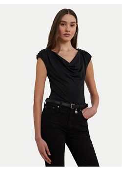LAUREN RALPH LAUREN Bluzka 200889317003 Czarny Relaxed Fit ze sklepu MODIVO w kategorii Bluzki damskie - zdjęcie 182729028