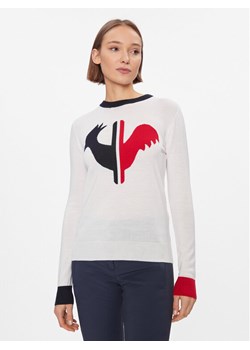Rossignol Sweter Alya RLIWO19 Biały Regular Fit ze sklepu MODIVO w kategorii Swetry damskie - zdjęcie 182729278