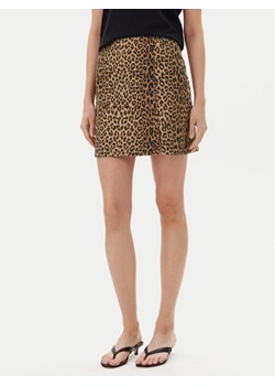 Vero Moda Spódnica mini Nelly 10329966 Brązowy Slim Fit ze sklepu MODIVO w kategorii Spódnice - zdjęcie 182729329