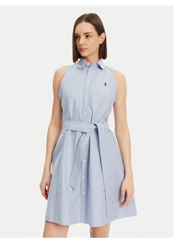 Polo Ralph Lauren Sukienka koszulowa 211906437006 Niebieski Regular Fit ze sklepu MODIVO w kategorii Sukienki - zdjęcie 182729368
