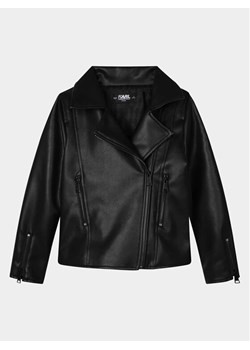 Karl Lagerfeld Kids Kurtka z imitacji skóry Z16161 S Czarny Regular Fit ze sklepu MODIVO w kategorii Kurtki dziewczęce - zdjęcie 182729396