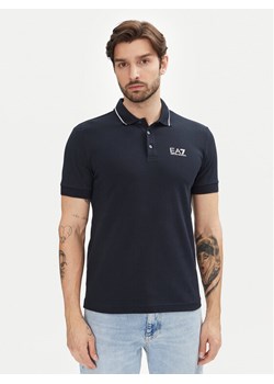 EA7 Emporio Armani Polo 8NPF16 PJVUZ 1562 Granatowy Slim Fit ze sklepu MODIVO w kategorii T-shirty męskie - zdjęcie 182729427
