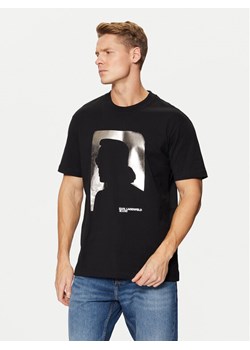 Karl Lagerfeld Jeans T-Shirt A1M17052 Czarny Regular Fit ze sklepu MODIVO w kategorii T-shirty męskie - zdjęcie 182729489