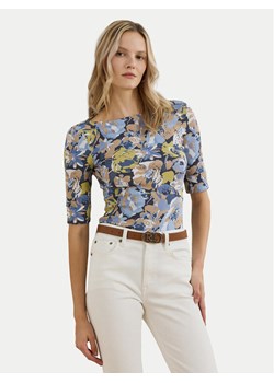 LAUREN RALPH LAUREN Bluzka 200963890001 Kolorowy Slim Fit ze sklepu MODIVO w kategorii Bluzki damskie - zdjęcie 182729697