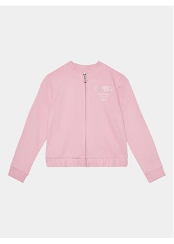 Guess Bluza J4RQ04 KA6R4 Różowy Regular Fit ze sklepu MODIVO w kategorii Bluzy dziewczęce - zdjęcie 182729738