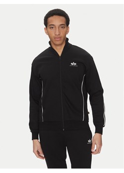 Alpha Industries Bluza Small Logo 156305 Czarny Regular Fit ze sklepu MODIVO w kategorii Bluzy męskie - zdjęcie 182729768