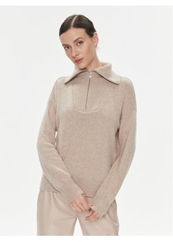 Marella Sweter Ruby1 2339460839200 Beżowy Regular Fit ze sklepu MODIVO w kategorii Swetry damskie - zdjęcie 182729776