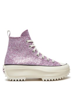 Converse Trampki Run Star Hike Platform Glitter A10096C Różowy ze sklepu MODIVO w kategorii Trampki damskie - zdjęcie 182729889
