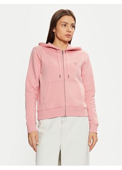 Guess Jeans Bluza W4YQ03 KC811 Różowy Regular Fit ze sklepu MODIVO w kategorii Bluzy damskie - zdjęcie 182730156