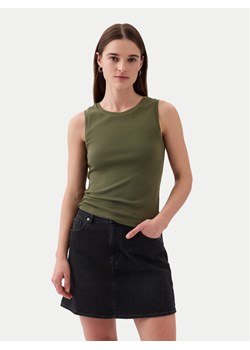 Gap Top 540735-11 Zielony Slim Fit ze sklepu MODIVO w kategorii Bluzki damskie - zdjęcie 182730165