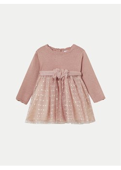 Mayoral Sukienka elegancka 2909 Różowy Regular Fit ze sklepu MODIVO w kategorii Sukienki niemowlęce - zdjęcie 182730197