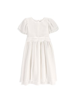 Coccodrillo Sukienka elegancka WC5128212EJG Écru Regular Fit ze sklepu MODIVO w kategorii Sukienki dziewczęce - zdjęcie 182730198