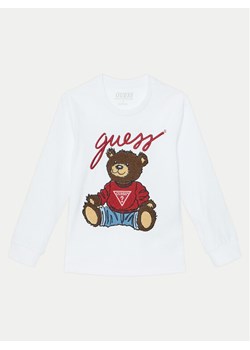 Guess Bluzka L5RI32 K8HM4 Biały Regular Fit ze sklepu MODIVO w kategorii Bluzki dziewczęce - zdjęcie 182730416