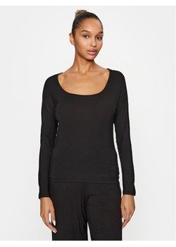 Calvin Klein Underwear Koszulka piżamowa 000QS7006E Czarny Regular Fit ze sklepu MODIVO w kategorii Piżamy damskie - zdjęcie 182730587