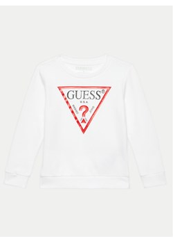 Guess Bluza N73Q10 KAUG0 Biały Regular Fit ze sklepu MODIVO w kategorii Bluzy dziewczęce - zdjęcie 182730626