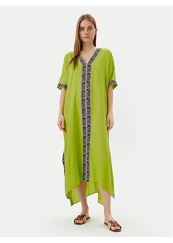 LOLA CASADEMUNT Tunika LS2516055 Zielony Relaxed Fit ze sklepu MODIVO w kategorii Odzież plażowa - zdjęcie 182730636