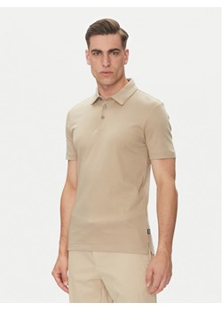 BOSS Polo Palosh 30 50471335 Beżowy Slim Fit ze sklepu MODIVO w kategorii T-shirty męskie - zdjęcie 182730686
