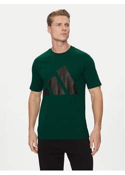 adidas T-Shirt Essentials Big Logo JE8932 Zielony Regular Fit ze sklepu MODIVO w kategorii T-shirty męskie - zdjęcie 182730766