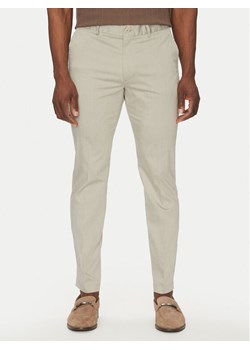BOSS Spodnie materiałowe P-Kaiton1 50538828 Beżowy Slim Fit ze sklepu MODIVO w kategorii Spodnie męskie - zdjęcie 182730768