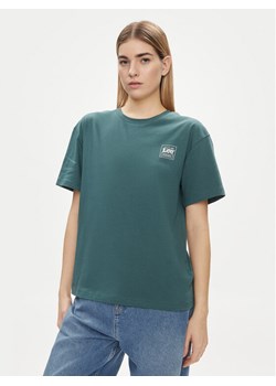Lee T-Shirt 112350208 Zielony Relaxed Fit ze sklepu MODIVO w kategorii Bluzki damskie - zdjęcie 182730805