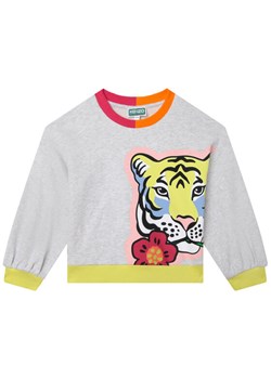 Kenzo Kids Bluza K15647 S Szary Regular Fit ze sklepu MODIVO w kategorii Bluzy dziewczęce - zdjęcie 182731105