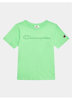 Champion T-Shirt 306349 Zielony Regular Fit ze sklepu MODIVO w kategorii T-shirty chłopięce - zdjęcie 182731206