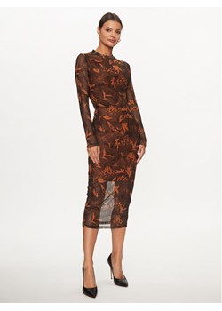 Hugo Sukienka codzienna Nasusi 50495326 Brązowy Slim Fit ze sklepu MODIVO w kategorii Sukienki - zdjęcie 182731256
