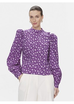 Custommade Bluzka Deia 999376294 Fioletowy Regular Fit ze sklepu MODIVO w kategorii Bluzki damskie - zdjęcie 182731299