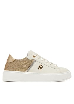 Tommy Hilfiger Sneakersy Low Cut Lace UP T4A9-33935-1281X024 Biały ze sklepu MODIVO w kategorii Buty sportowe damskie - zdjęcie 182731339
